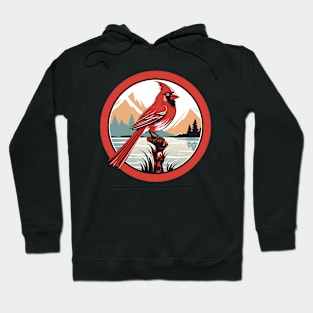 Red Cardinal bird Hoodie